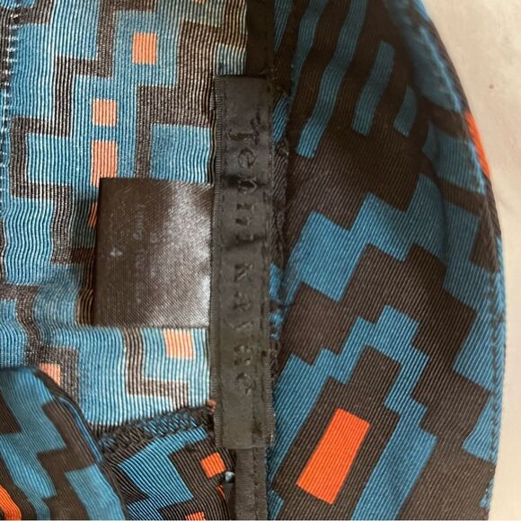 RARE Jenni Kayne | Aztec Ethnic Abstract Blue Blazer Pants Set Silk Blend XS 4 - Picture 15 of 15